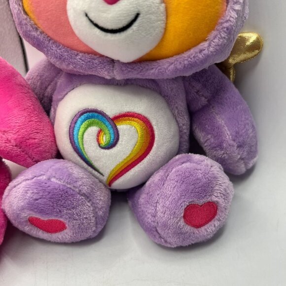 Care Bears 12” Share Bear & Togetherness Unicorn Dragon 2021 Hoodie Friends - Picture 3 of 14